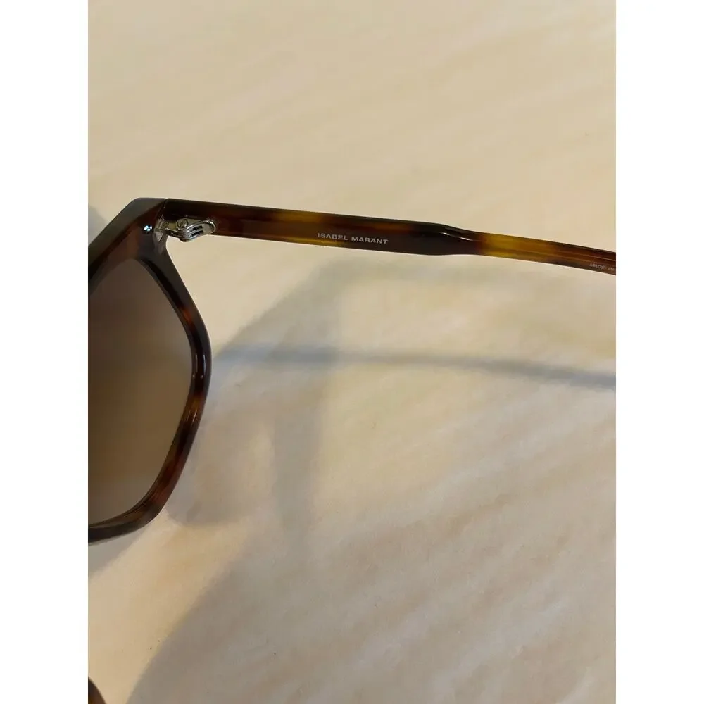 Isabel Marant IM007/S Tortoiseshell Double Bridge Sunglasses 56mm w/ Case